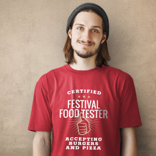 Certified Festival Food Tester Funny T-Shirt