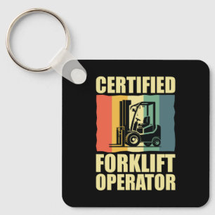 Certified Forklift Operator Key Ring