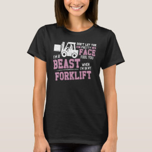 Certified Forklift Truck Operator Female Vintage D T-Shirt