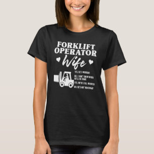 Certified Forklift Truck Operator Wife Husband Vin T-Shirt