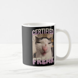 Certified Freak Cat Meme Meme Offensive Memes Funn Coffee Mug
