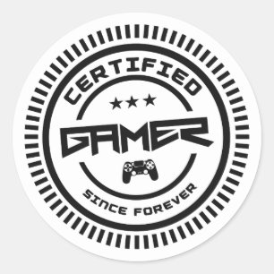 Certified Gamer Stickers