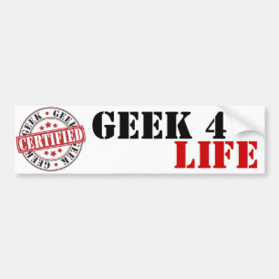 Certified Geek Bumper Sticker