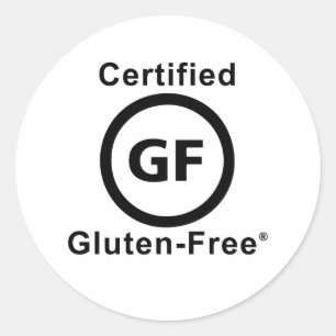 Certified Gluten Free Symbol Classic Round Sticker
