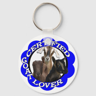 CERTIFIED GOAT LOVER! KEY RING