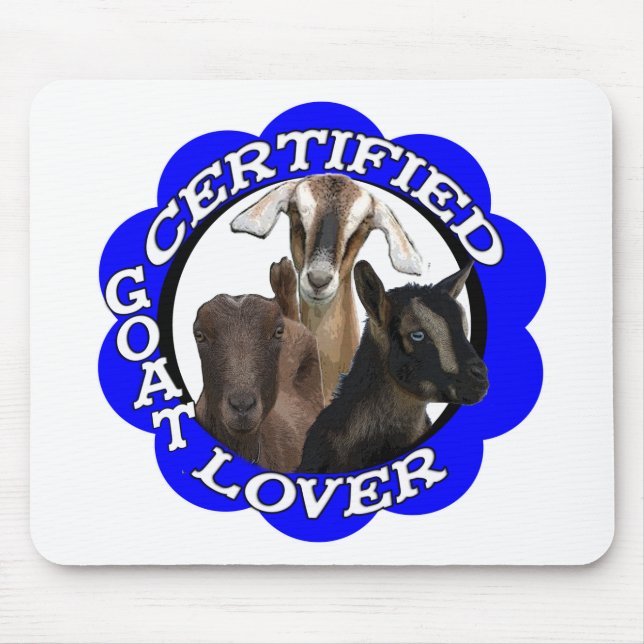 CERTIFIED GOAT LOVER! MOUSE MAT (Front)