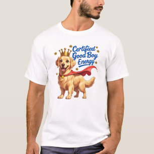 Certified Good Boy – Dog Lover Cartoon Design T-Shirt