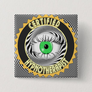 CERTIFIED HYPNOTHERAPIST LOGO 15 CM SQUARE BADGE