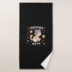 Certified Kitty Cat Lover Bath Towel