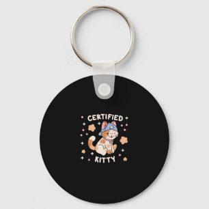 Certified Kitty Cat Lover  Key Ring