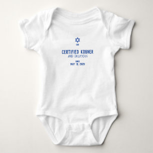 Certified Kosher & Delicious Star of David Baby Bodysuit