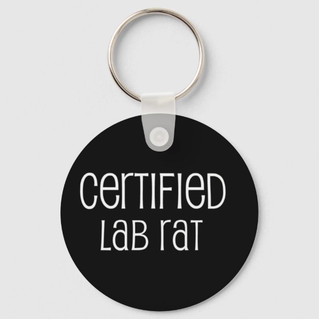 Certified Lab Rat Key Ring (Front)