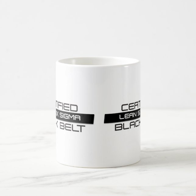 Certified Lean Six Sigma Black Belt Coffee Mug (Center)