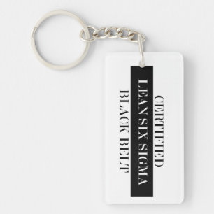 Certified Lean Six Sigma Black Belt Key Chain