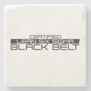 Certified Lean Six Sigma Black Belt Stone Coaster