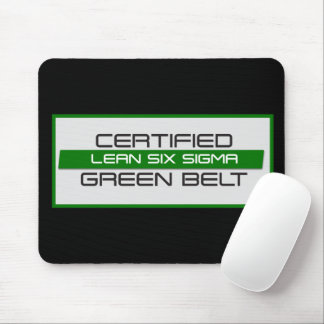 Certified Lean Six Sigma Green Belt Mouse Mat