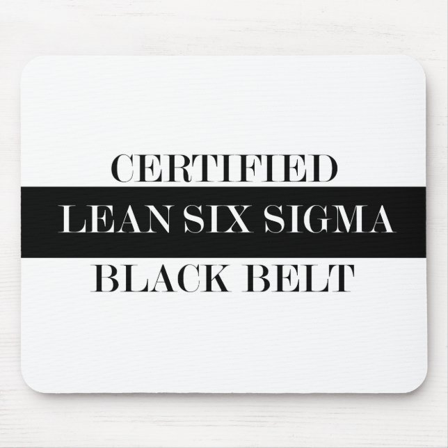 Certified Lean Six Sigma Mouse Mat (Front)