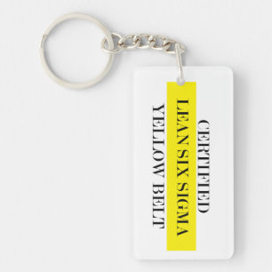 Certified Lean Six Sigma Yellow Belt Key Chain