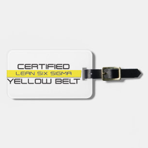 Certified Lean Six Sigma Yellow Belt Luggage Tag