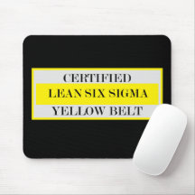 Certified Lean Six Sigma Yellow Belt Mousepad