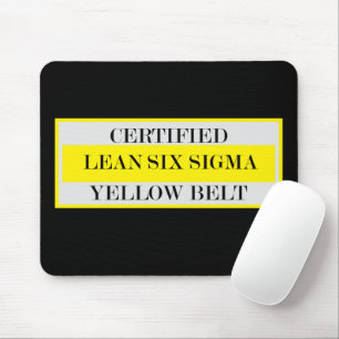Certified Lean Six Sigma Yellow Belt Mousepad