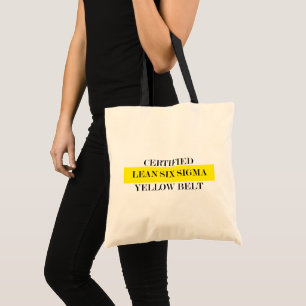 Certified Lean six Sigma Yellow Belt Tote Bag
