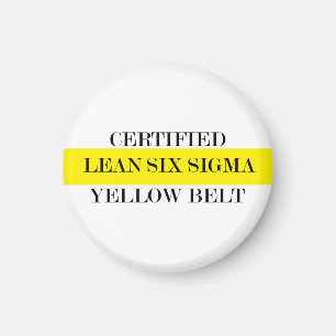 Certified Lean Yellow Belt Magnet