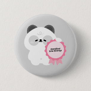 Certified Low Energy Panda 6 Cm Round Badge
