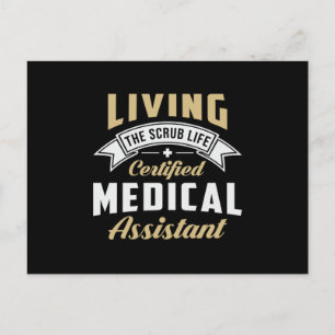 Certified Medical Assistant Doctor Medicine Nurse Postcard