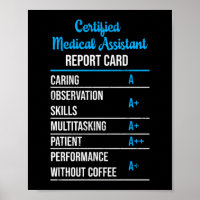 Certified Medical Assistant Report Card