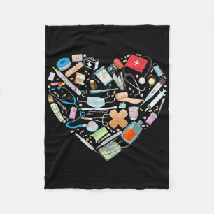 Certified Medical Istant Heart Nurse Doctor Cma Fleece Blanket