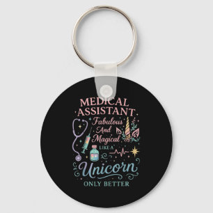 Certified Medical Istant Unicorn Cma Medical Istan Key Ring