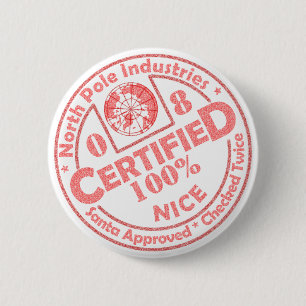 Certified Nice '08 Button