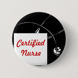 Certified Nurse 6 Cm Round Badge