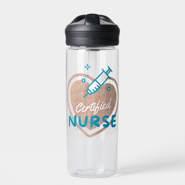 Certified Nurse Water Bottle (Front)