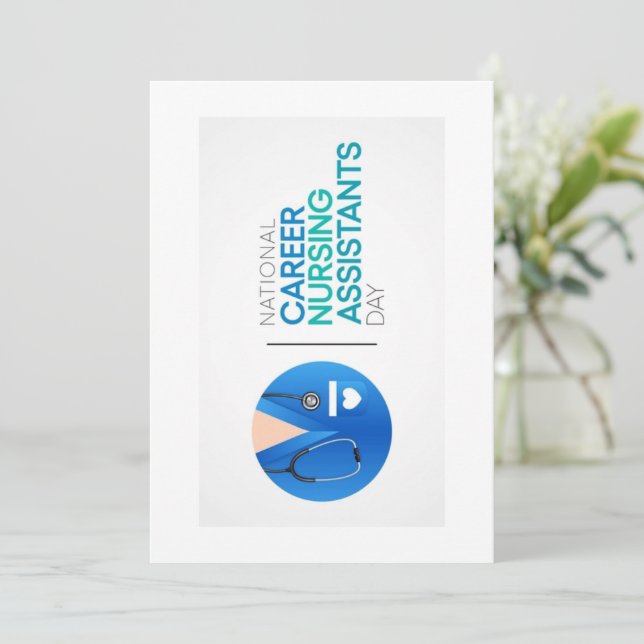 Certified Nurses Aide Week Greeting Card (Standing Front)