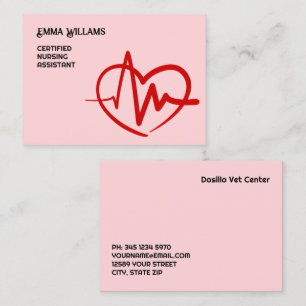 🩺 Certified Nursing Assistant Business Card