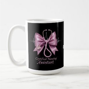 Certified Nursing Assistant CNA Coquette Bow Coffee Mug