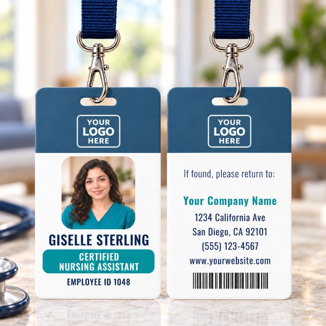 Certified Nursing Assistant Photo Bar Code Badge ID Badge (Creator Uploaded)