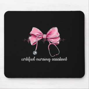 Certified Nursing Istant Cna Stethoscope Coquette Mouse Mat