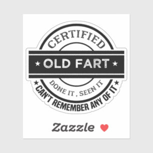 Certified Old Fart Shirt Funny Retirement Gift