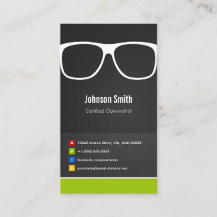 Certified Optometrist Optical Creative Innovative Business Card