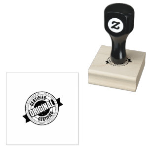 CERTIFIED ORIGINAL Impressions Document Jet Black Rubber Stamp