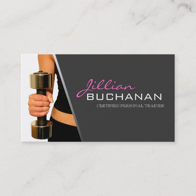 Certified Personal Trainer Business Card (Front)