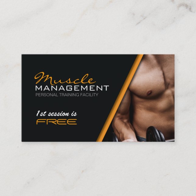 Certified Personal Trainer Business Card (Front)
