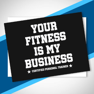 Certified Personal Trainer Fitness Coach Gym Quote Postcard