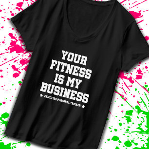 Certified Personal Trainer Fitness Coach Gym Quote T-Shirt