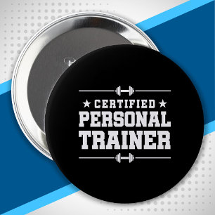 Certified Personal Trainer Fitness Coach Gym Train 10 Cm Round Badge