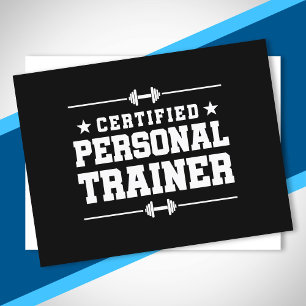 Certified Personal Trainer Fitness Coach Gym Train Postcard