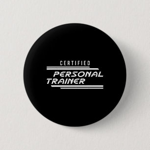 Certified Personal Trainer Fitness Instructor Gym 6 Cm Round Badge